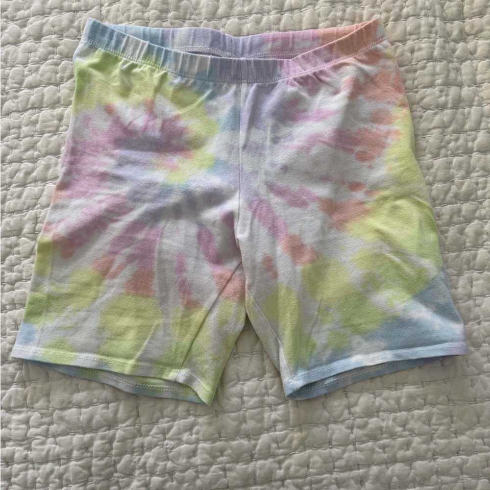 Pastel Tie-Dye Biker Shorts